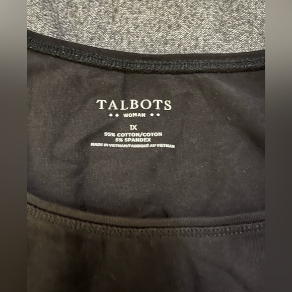 Talbots black basic stretchy tank - Picture 2 of 3